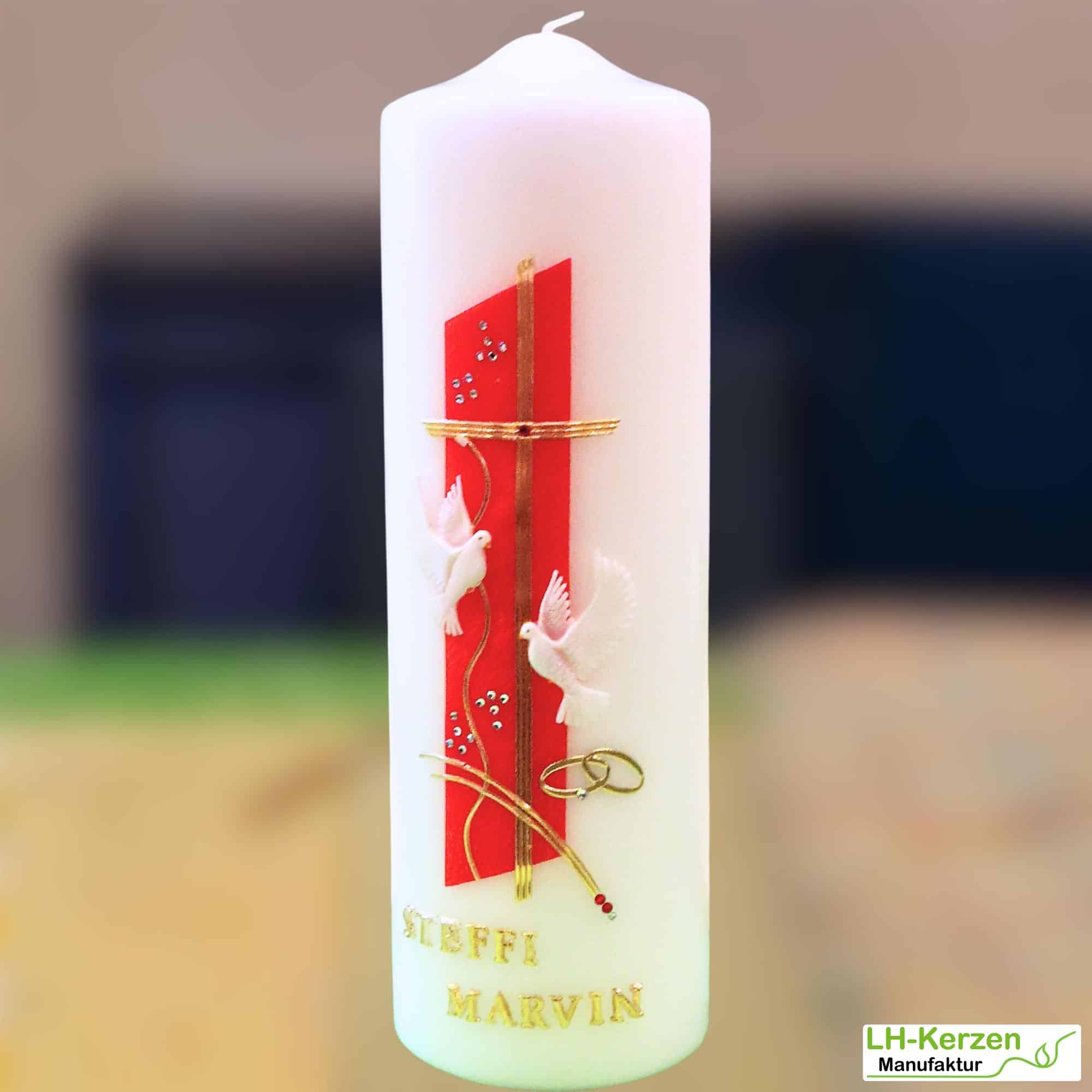 Kerzenbeschriftung Beschriftete Kerze